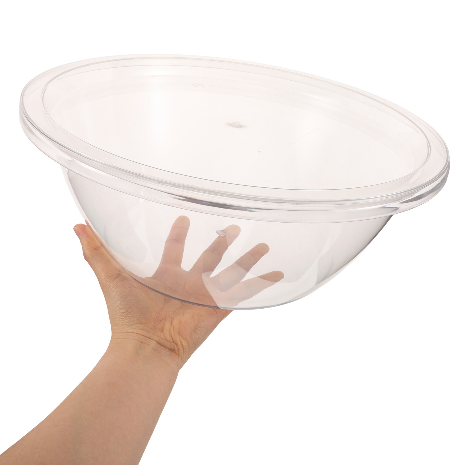 Plastic Dome Clear - 2 Sets Plastik-Rührschüsseln, durchsichtige, ineinander stapelbare