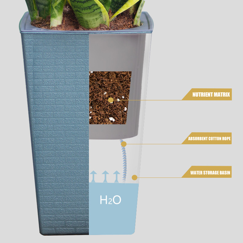 Blumentopf mit Ziegelsteinmust – Self Watering Insert Bewertung und Preis